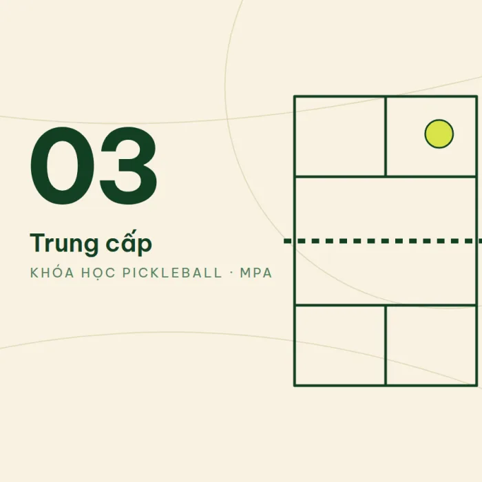 Khóa học pickleball Trung cấp: reset bóng, tấn công và chiến thuật đánh đôi tại MPA Pickleball