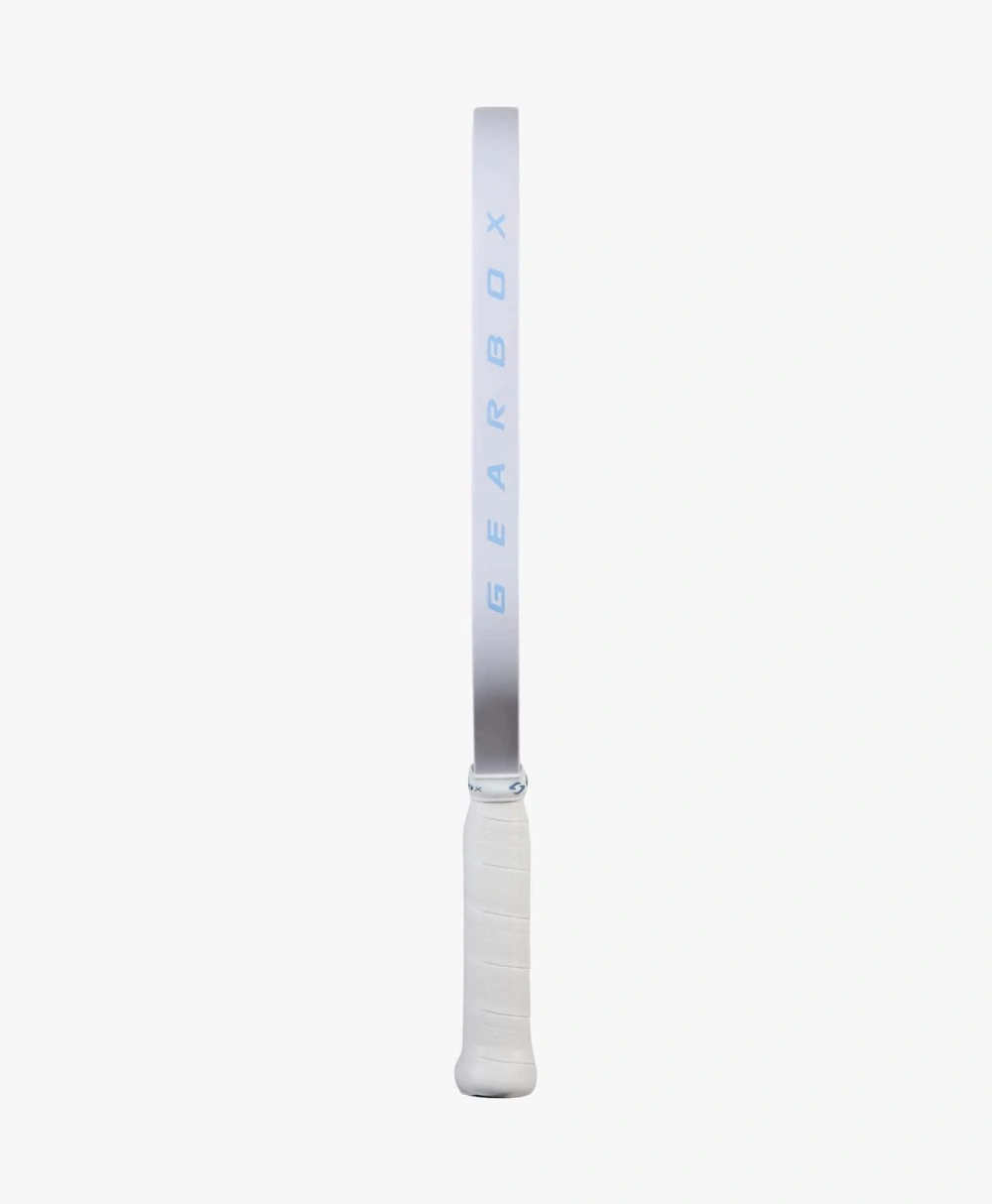 GX2 Power Elongated Limited Edition White chụp từ cạnh, thấy độ dày và cán
