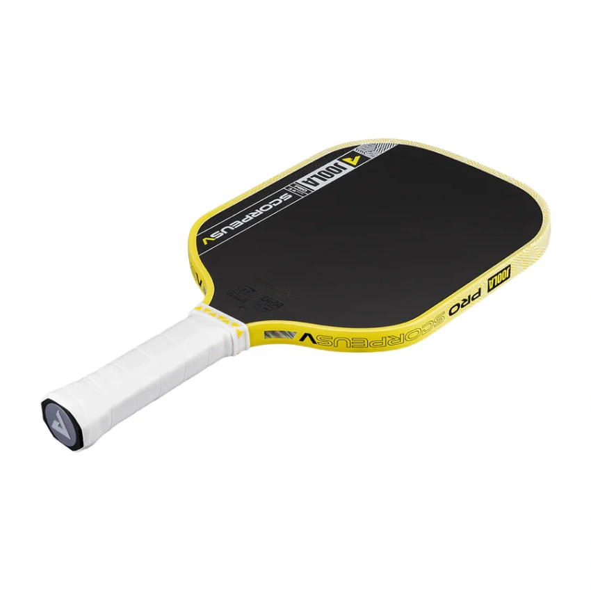 Scorpeus Pro V 14mm nằm chéo, nhìn từ phía cán lên mặt vợt