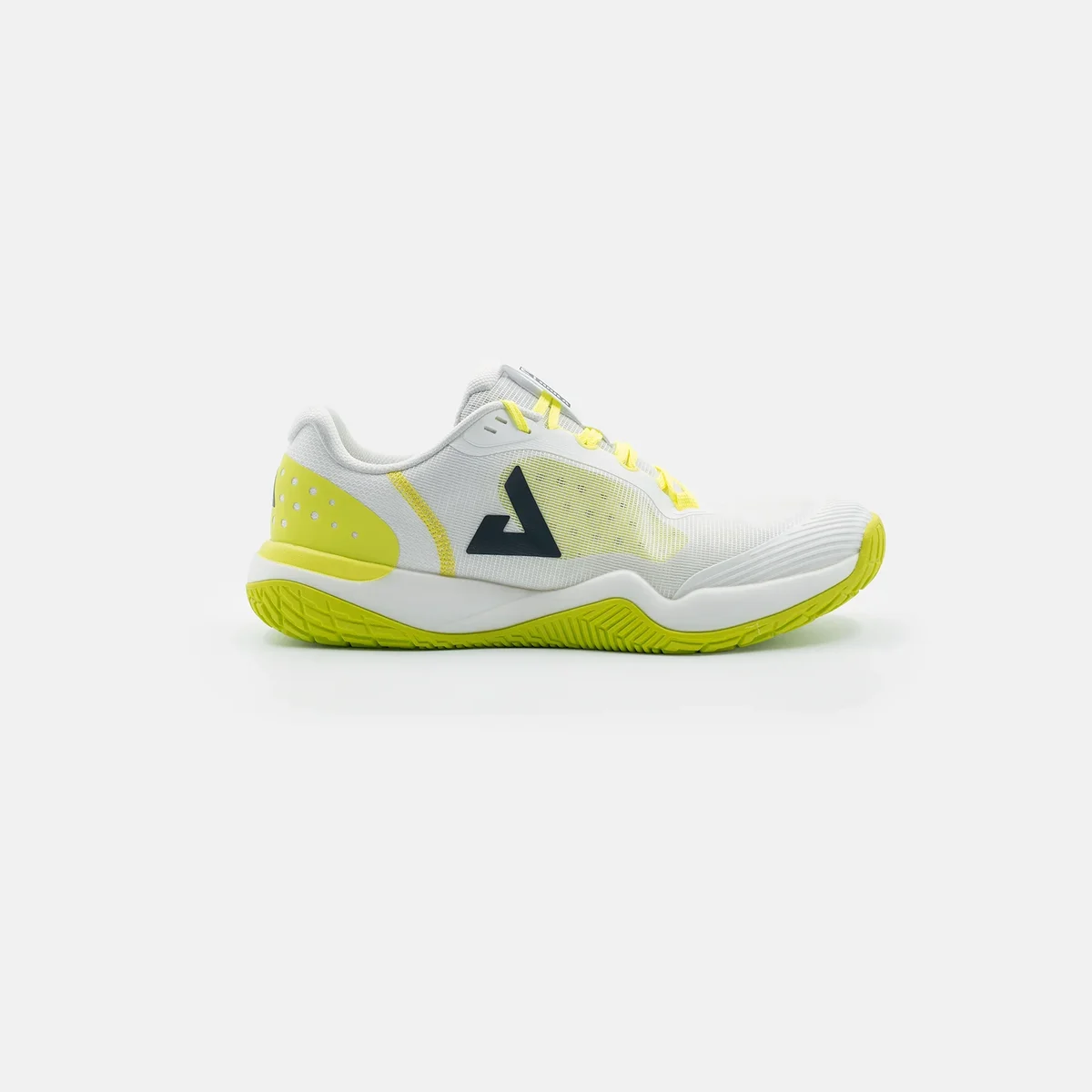 Giày R4LLy nam trắng phối xanh pickleball nhìn ngang