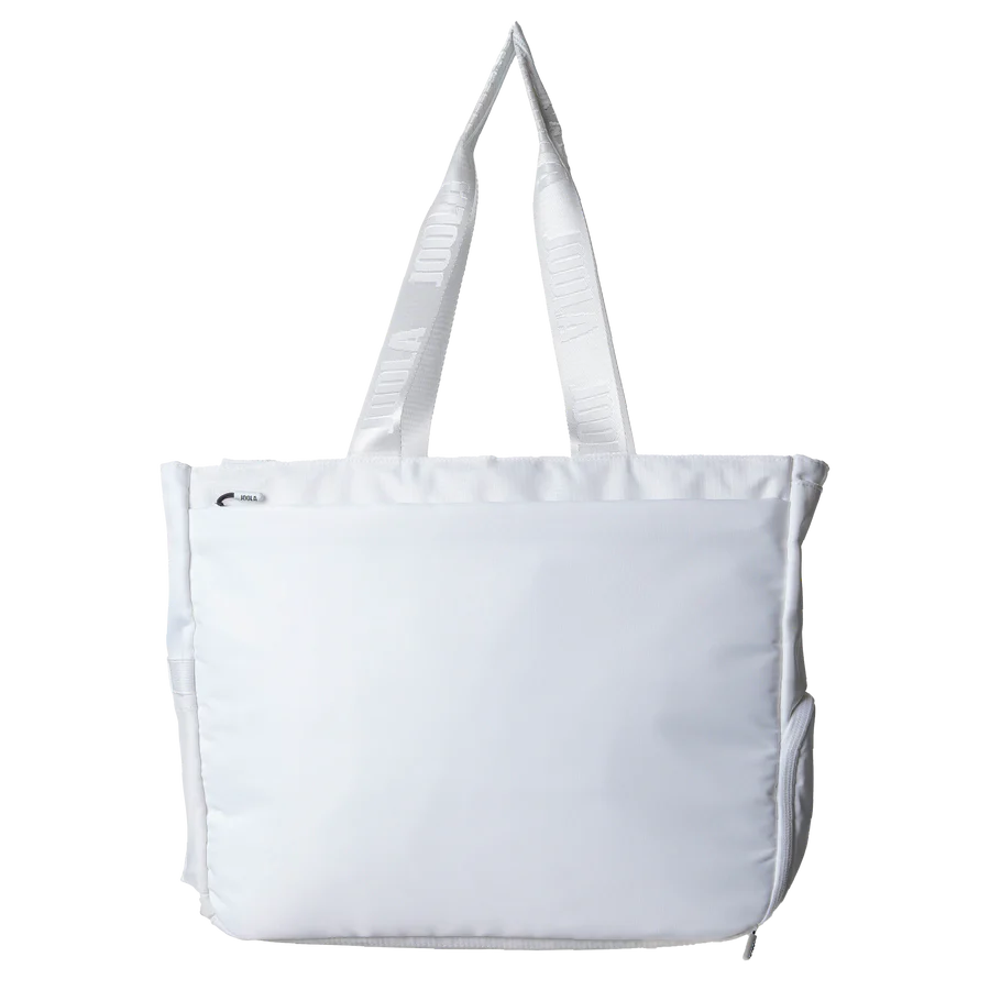 Một mặt khác của túi tote Everyday màu trắng, quai xách đôi