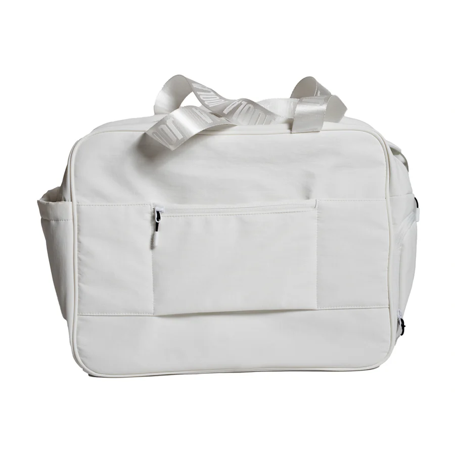 Mặt sau túi Overnighter Puff Bag màu trắng