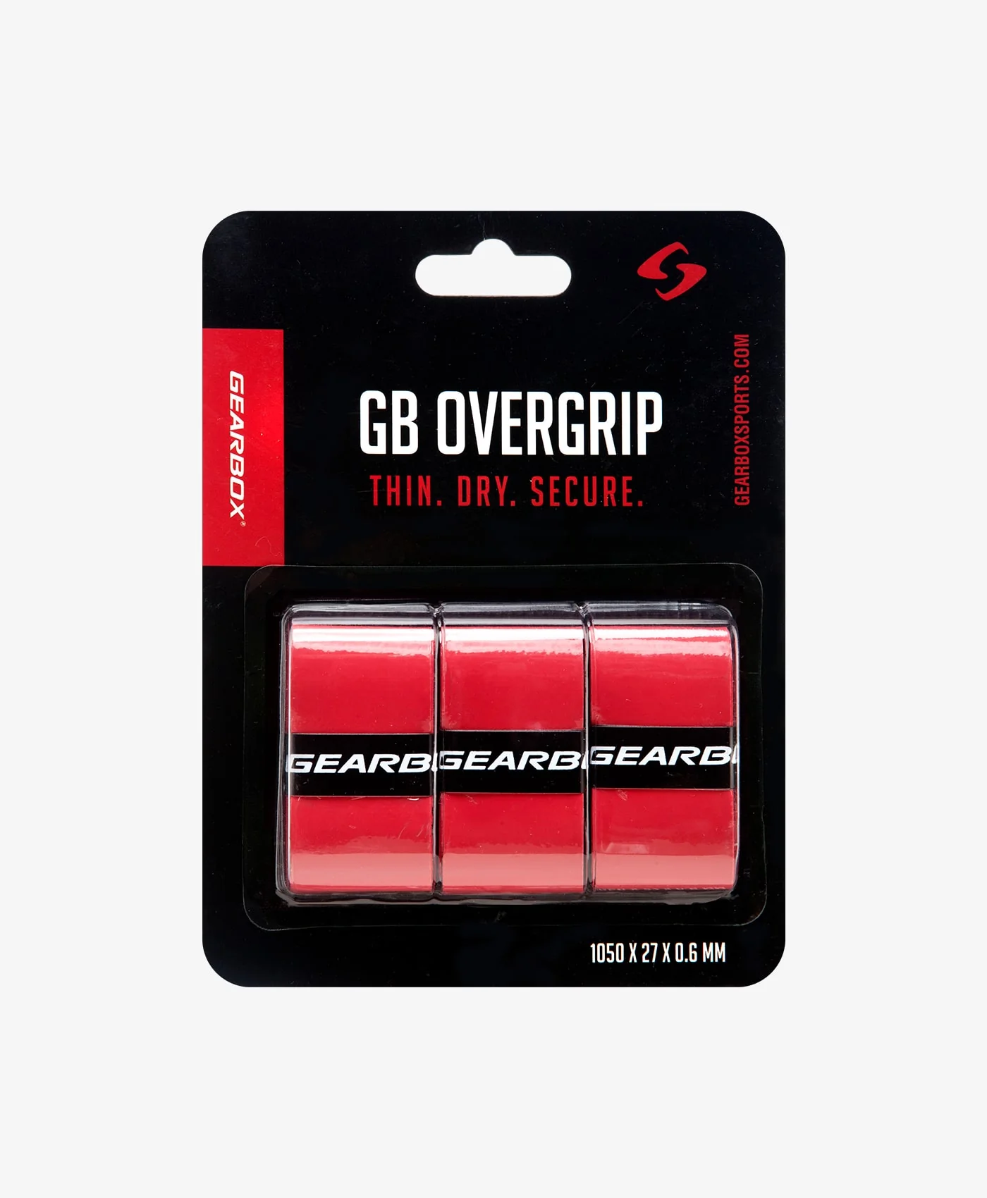 Bao bì quấn cán GB Overgrip màu đỏ của Gearbox