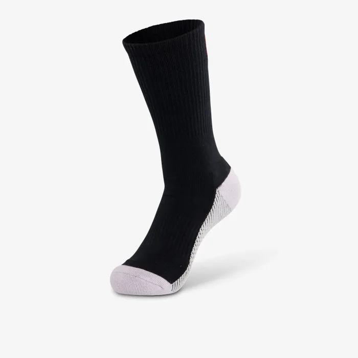 Tất pickleball cổ cao Gearbox Crew Socks - Black/Grey