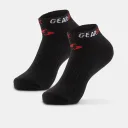 Tất pickleball cổ ngắn Gearbox No-Show Socks - Black/Red/White – ảnh 1