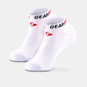 Tất pickleball cổ ngắn Gearbox No-Show Socks - White/Black/Red – ảnh 1