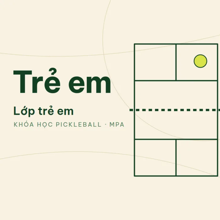 Lớp học pickleball cho trẻ em tại Hà Nội tại MPA Pickleball