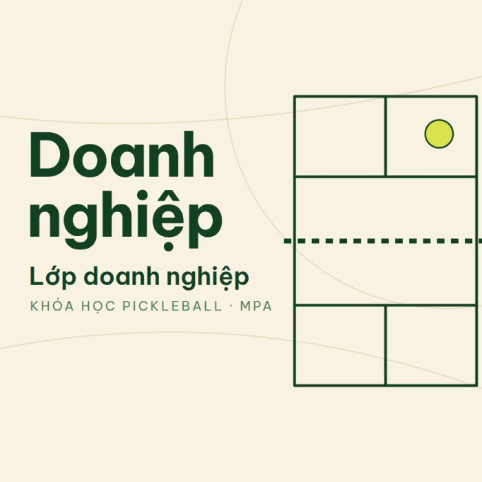 Lớp pickleball cho doanh nghiệp và đội nhóm công ty tại MPA Pickleball