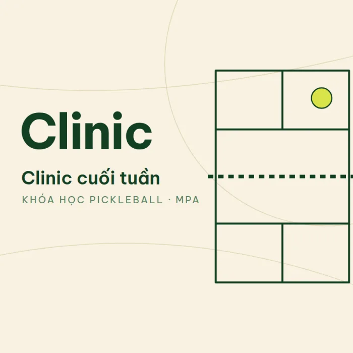 Clinic pickleball cuối tuần: buổi học chuyên đề ngắn tại MPA Pickleball