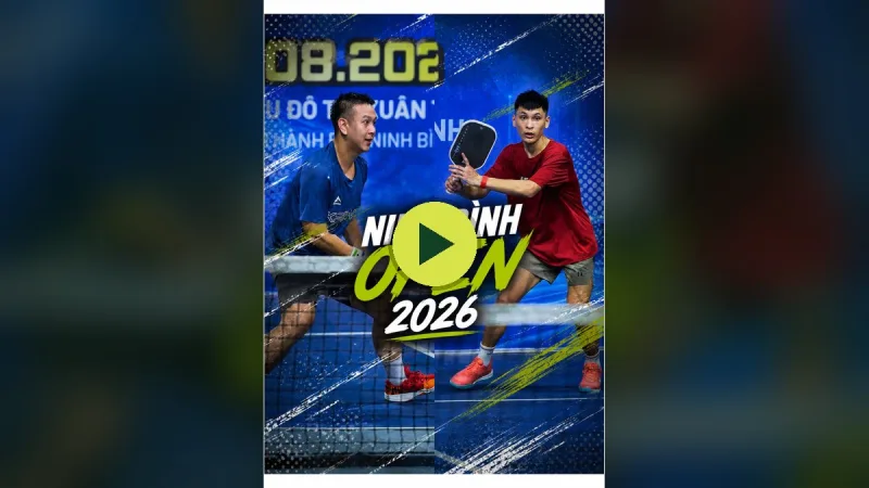 Xuân Vũ thi đấu tại Ninh Bình Open 2026