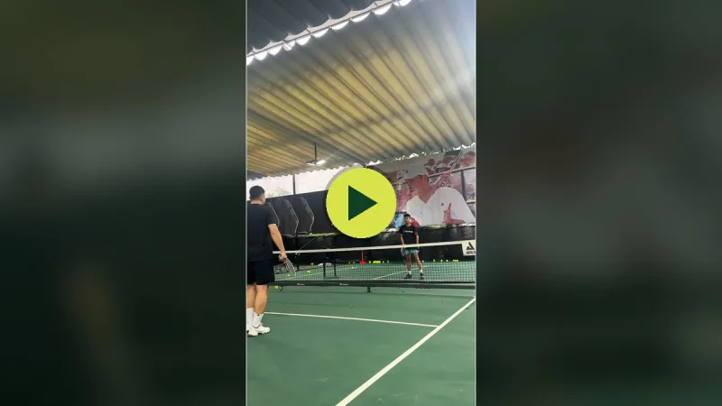 Luyện công cùng Minh Béo Pickleball