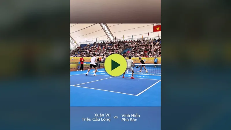 Xuân Vũ vs Triệu Cầu Lông tại giải Thép Linh Lộc