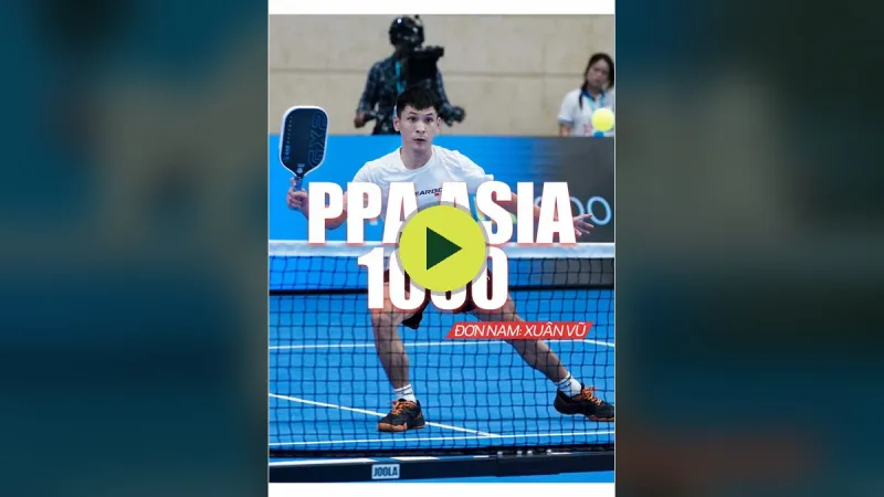 Xuân Vũ thi đấu đơn nam tại PPA Asia 1000