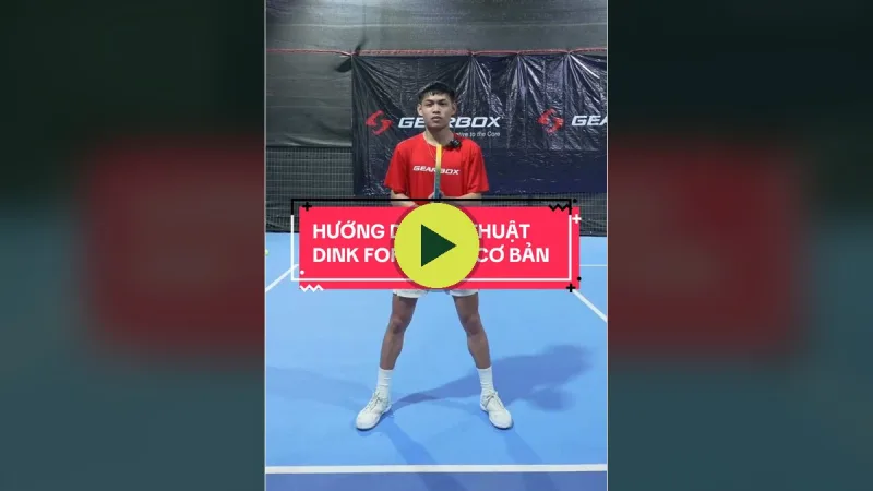Hướng dẫn kỹ thuật dink forehand cơ bản