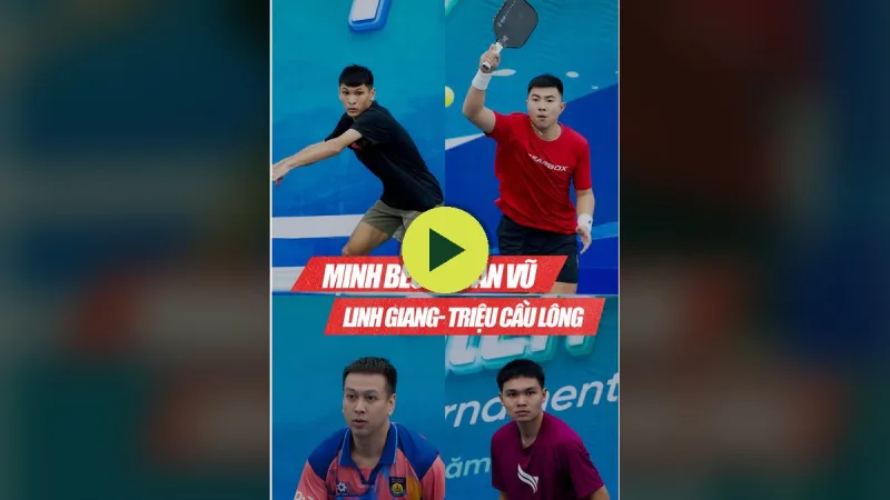 Minh Béo – Xuân Vũ gặp Triệu Cầu Lông – Linh Giang tại giải BV Đông Đô