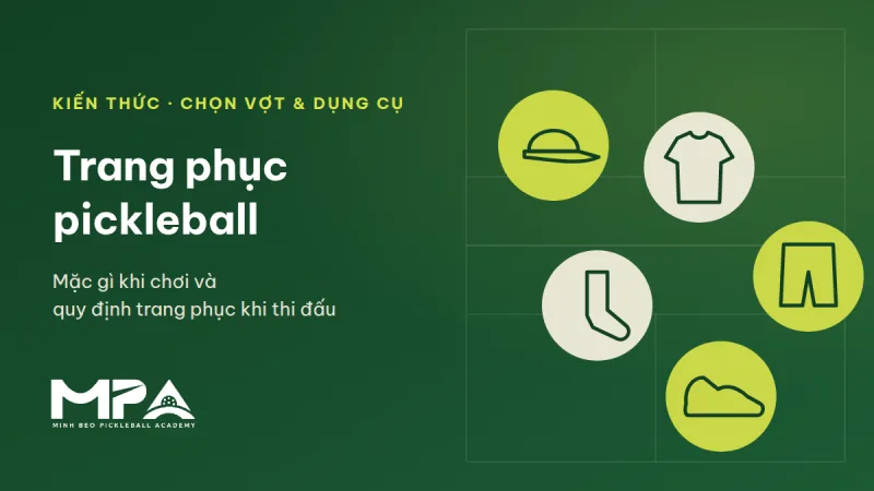 Trang phục pickleball: nam, nữ mặc gì khi chơi và quy định trang phục khi thi đấu